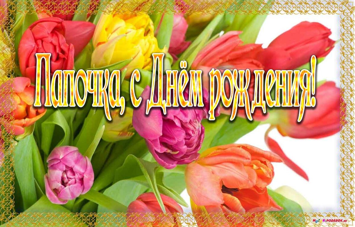 Поздравления с днем рождения от папы для дочки с картинками