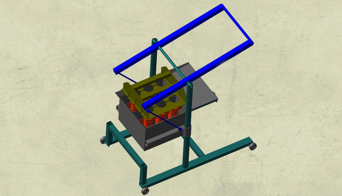 станок для стеновых блоков своими руками