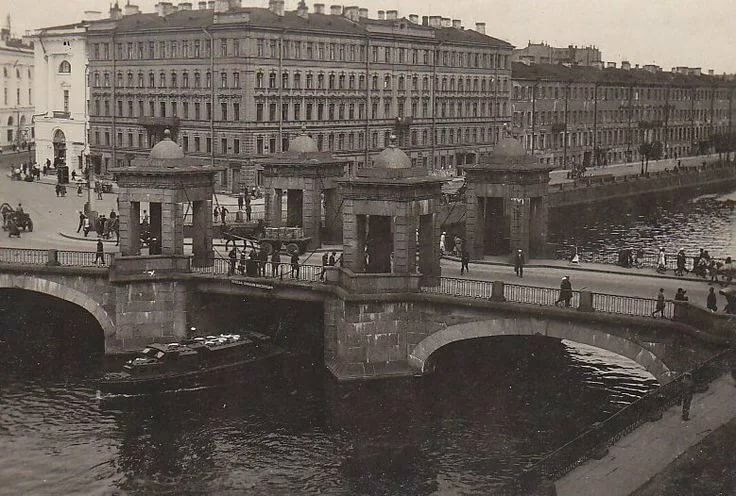 аничков мост в санкт-петербурге старое фото