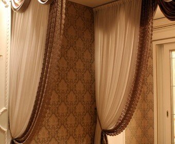 красивые классические шторы фото
