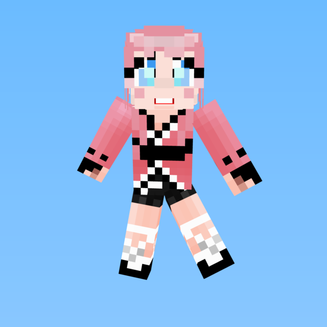 minecraft skin template girl