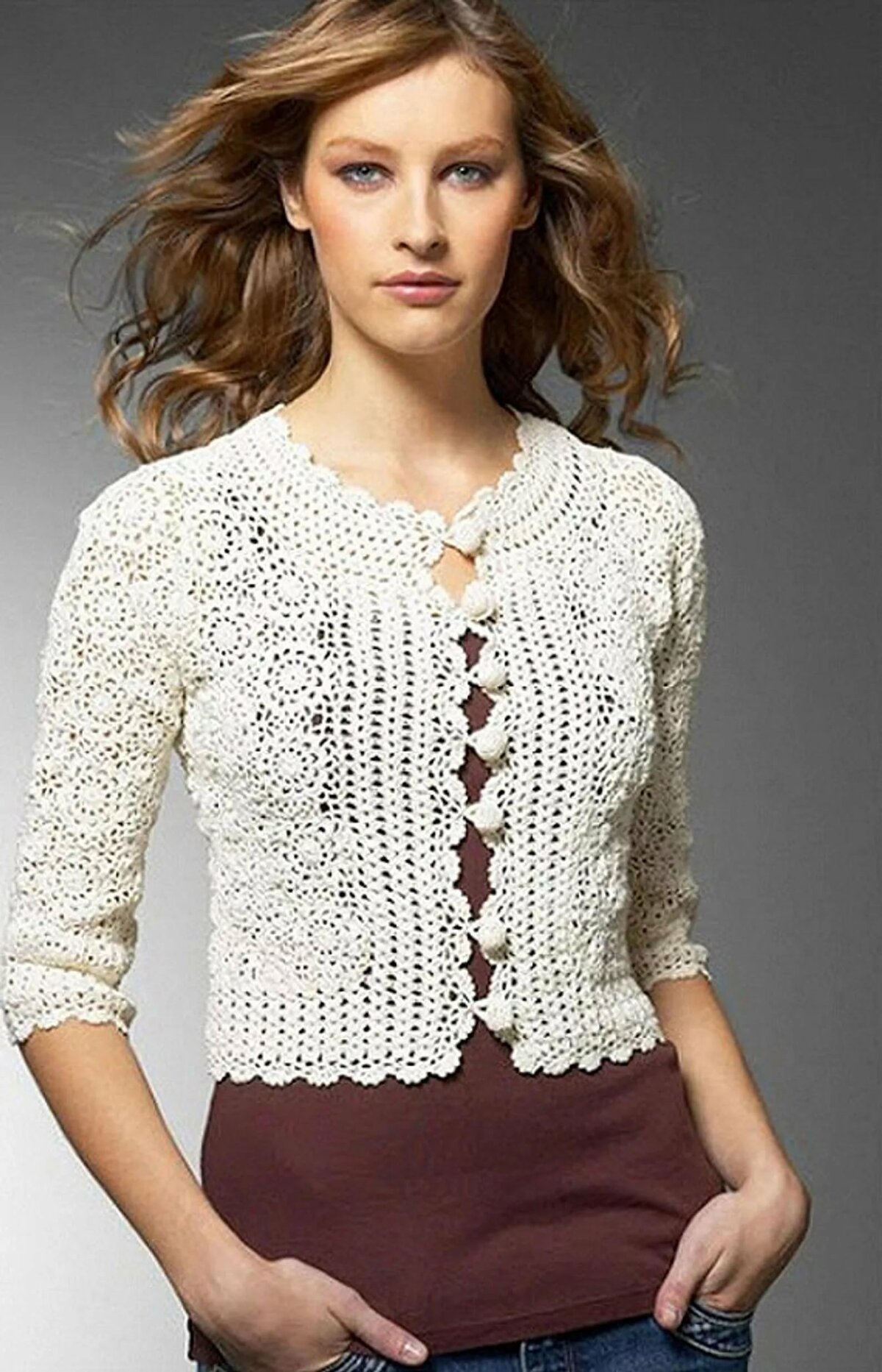 Фото картинки кофточек крючком