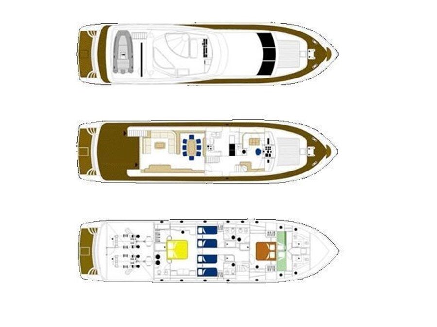 яхта pershing 88 план палуб фото
