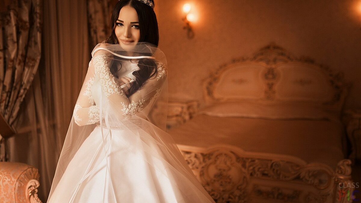 свадебное платье шикарное фото