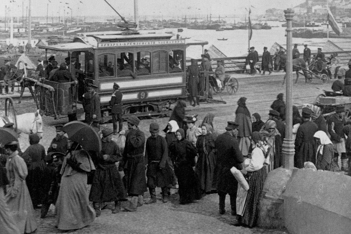 трамвай в нижнем 1896 года фото