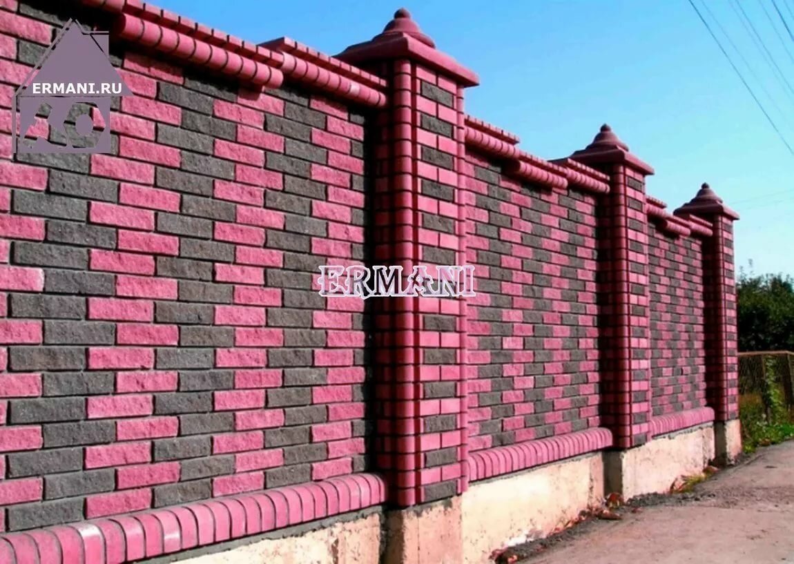 Забор из черепицы своими руками