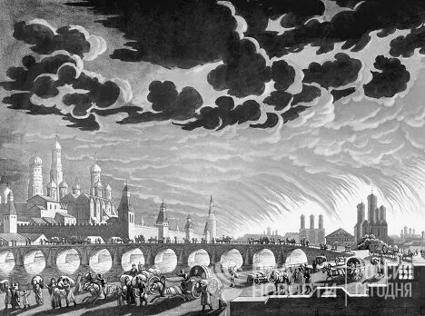 пожар в москве 1812 года фото