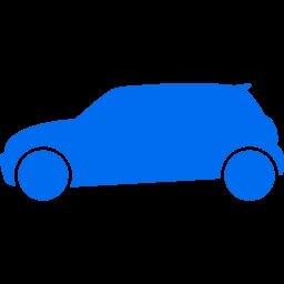 иконка автомобиль синий фото