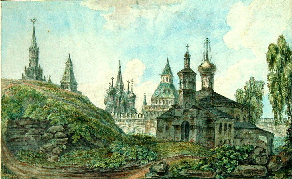 федор алексеев «красная площадь в москве», 1800 год фото
