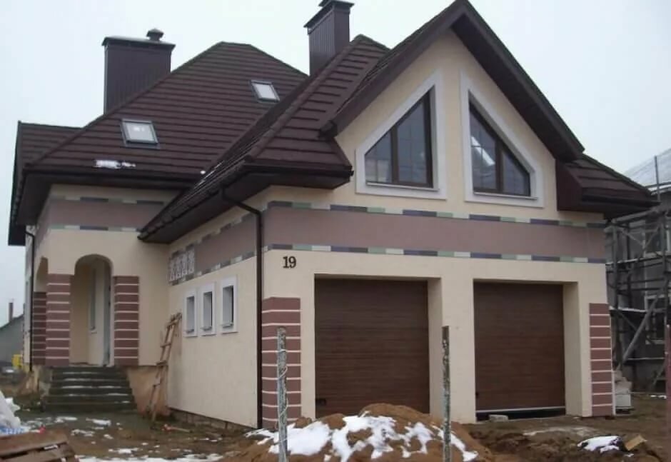 фасад дома штукатурка фото