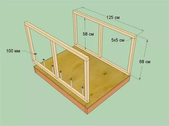 каркас для будки собаки своими руками