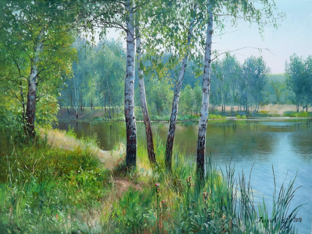 пейзаж масломберезки фото