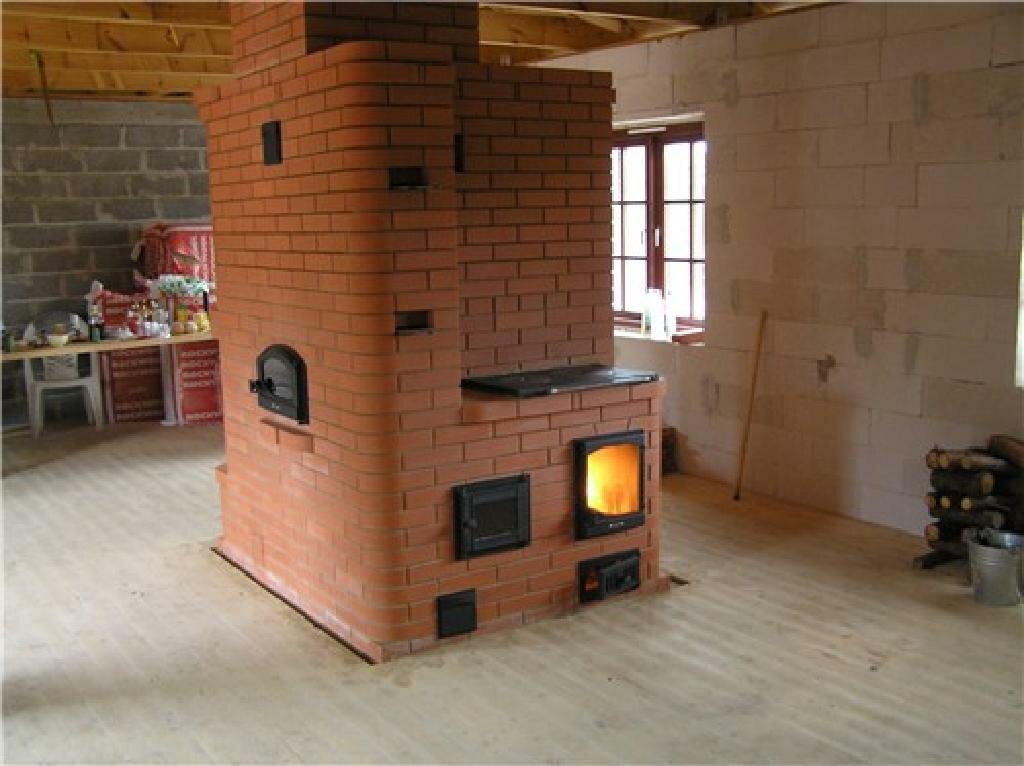 печка в частном доме фото