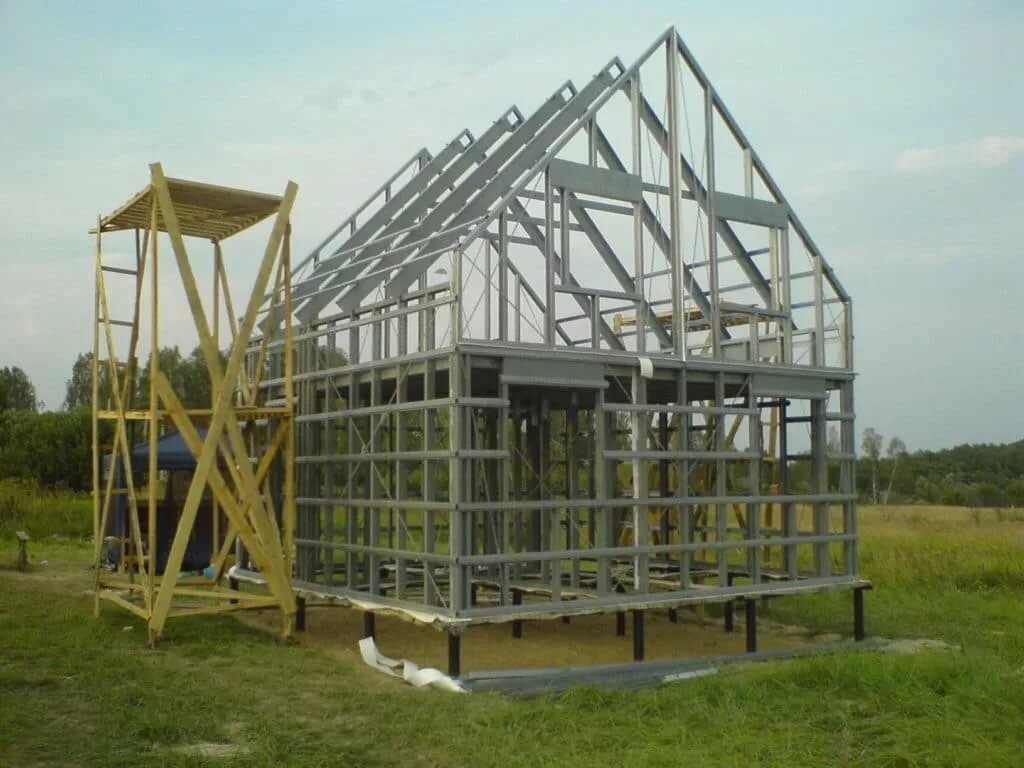 «Металлические каркасные дома: строительство железного каркаса для дома ...
