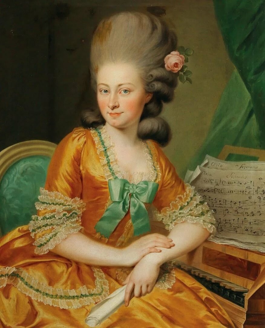 Portrait of a Singer at the Harpsichord by Georg Weikert. Dorotheum. Strike A Pose in 2019 Рококо, Этнические наряды, Искусство