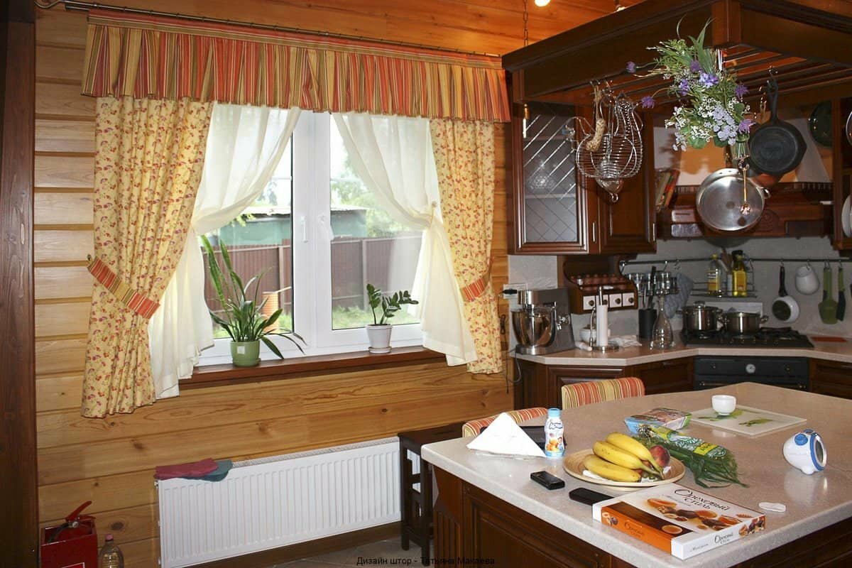 кухня в баню в деревенском стиле