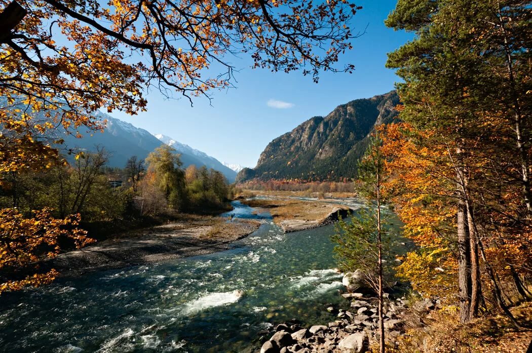 горная река теберда фото