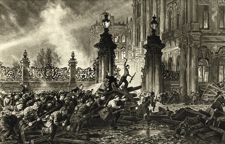 штурм зимнего дворца 1917 фото
