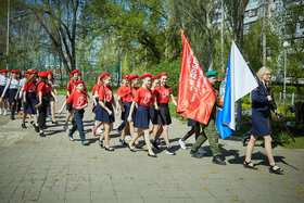 Фото 9. Парад в честь Дня Победы во 2-м квартеле г. Тольятти. 2019