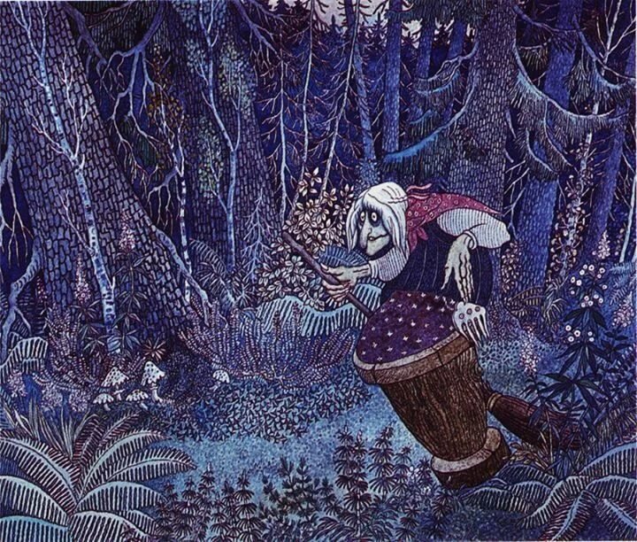 Образ бабы яги в картинках с выставки