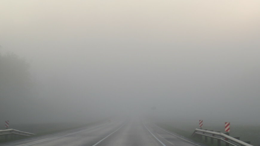 туман дорога фото