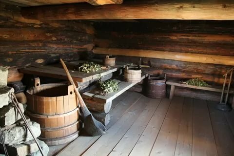 деревенская баня фото