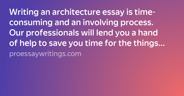 architecture essay writing service