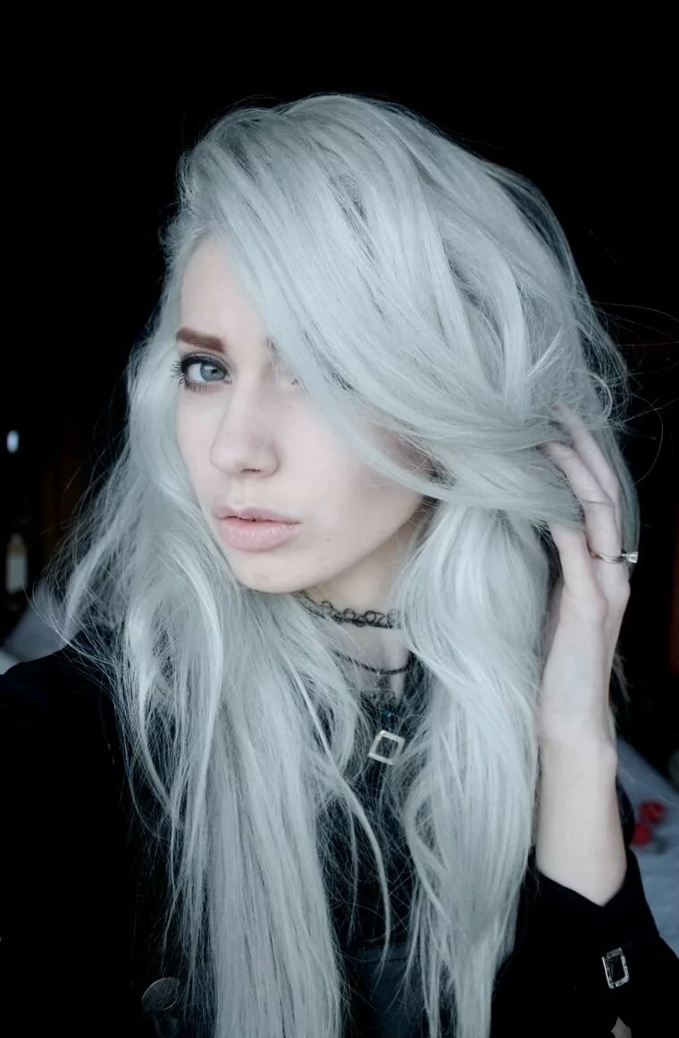 Красивые картинки девушки с белыми волосами