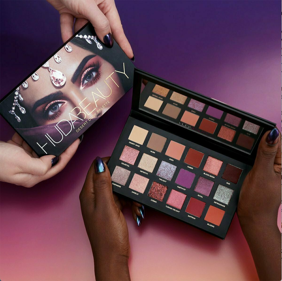 тени huda beauty desert dusk palette фото