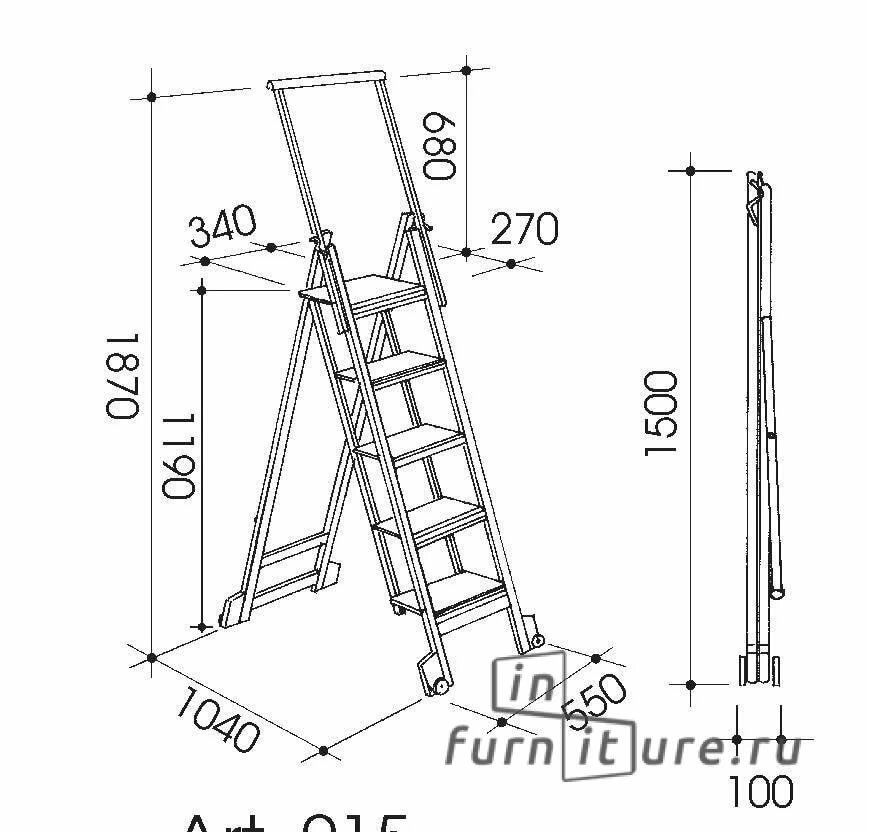 размеры стремянки