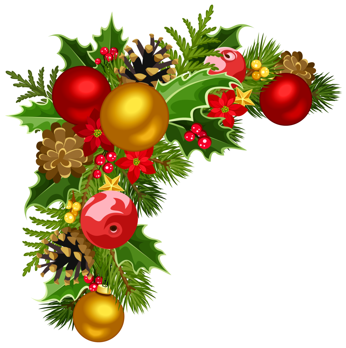 Новогодние еловые веточки в картинках