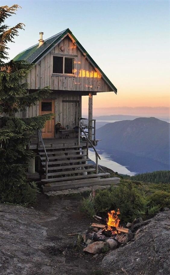 домик в горах cabin фото