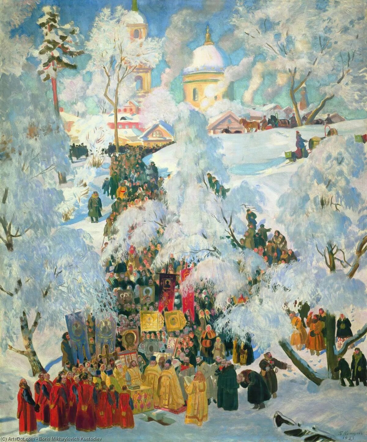 борис михайлович кустодиев масленица фото