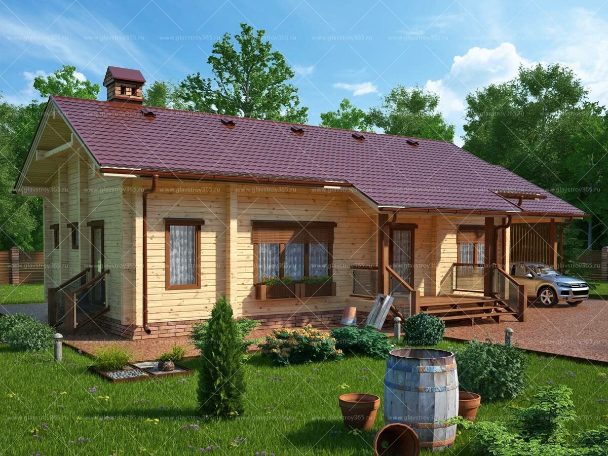 одноэтажные финские дома из бруса фото