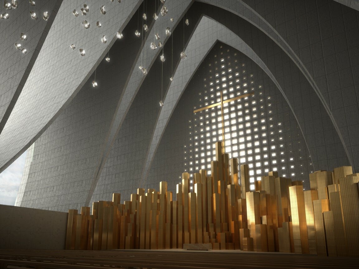 cathedral of christ the light – собор из дерева и стекла в окленде фото