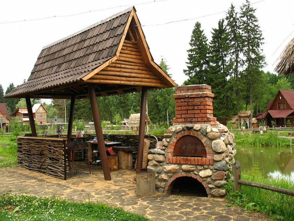 беседка в стиле кантри фото