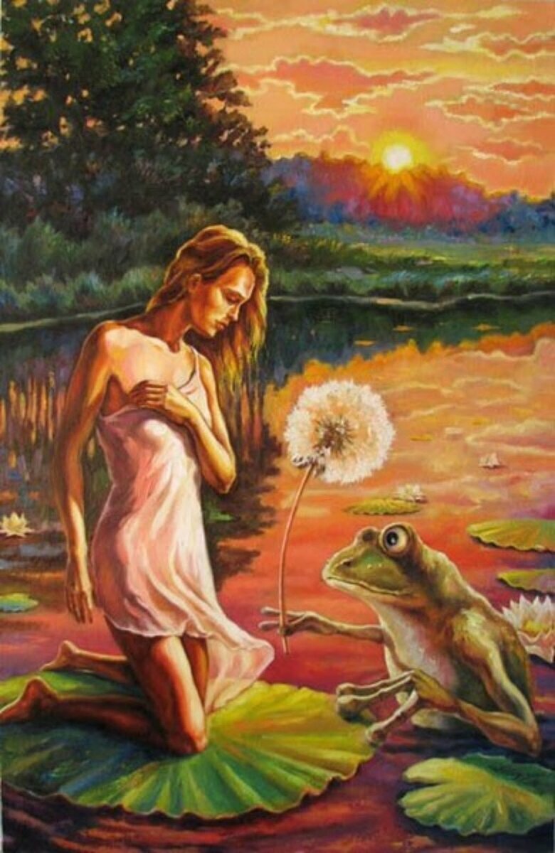 Девушка с лягушкой в картинках