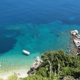 rovinia beach corfu фото