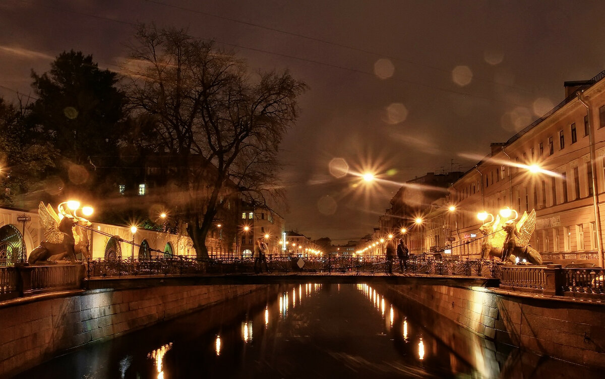 ночной санкт петербург фото