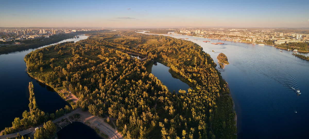остров татышев красноярск фото
