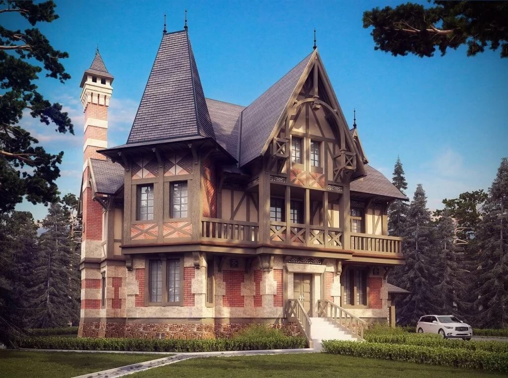 Дом замок фото проекты