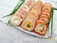 закусочные рулеты фото