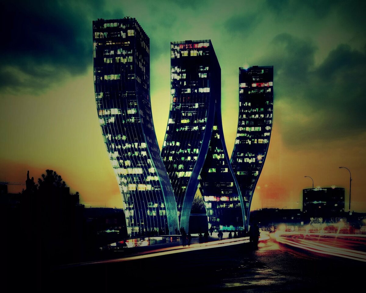 здание в форме буквы w фото