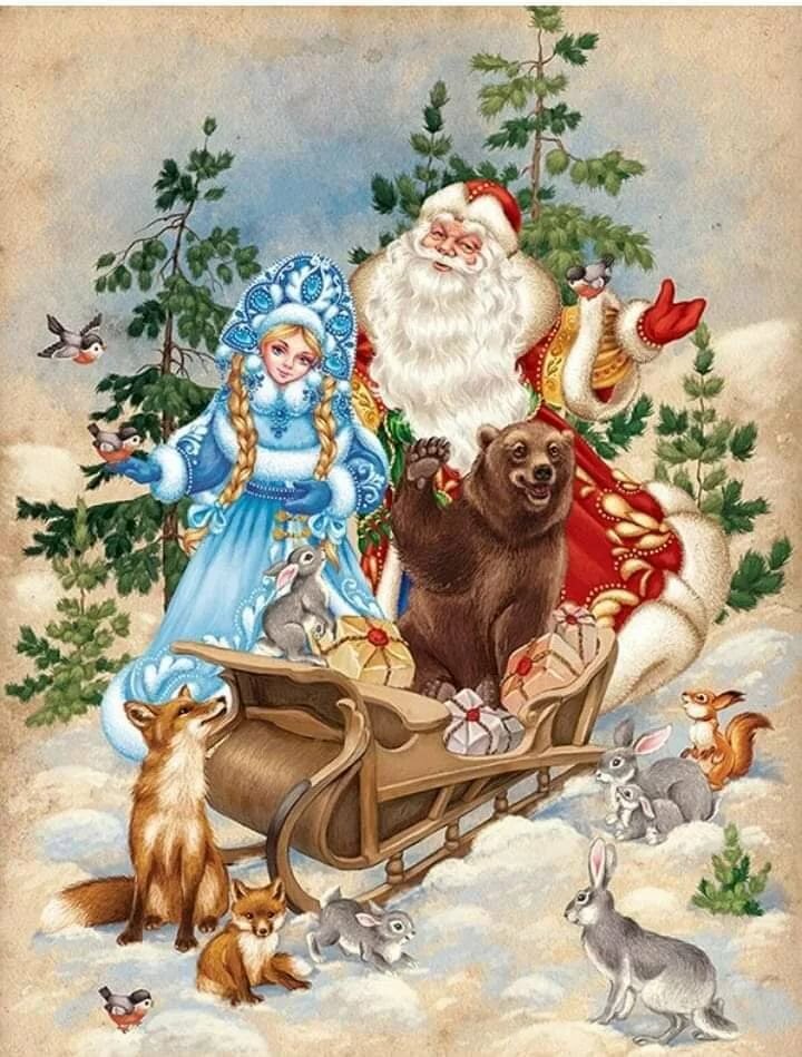 новогодние иллюстрации фото