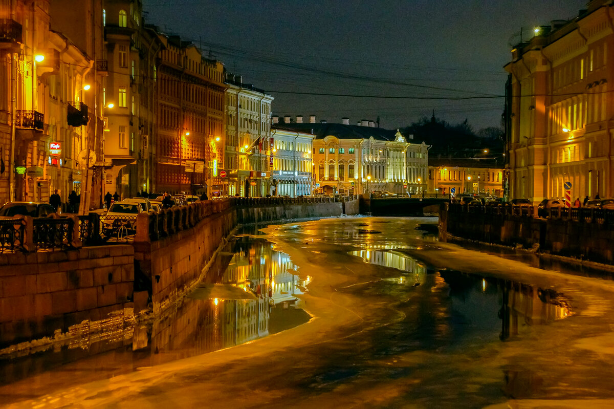 санкт петербург вечером фото