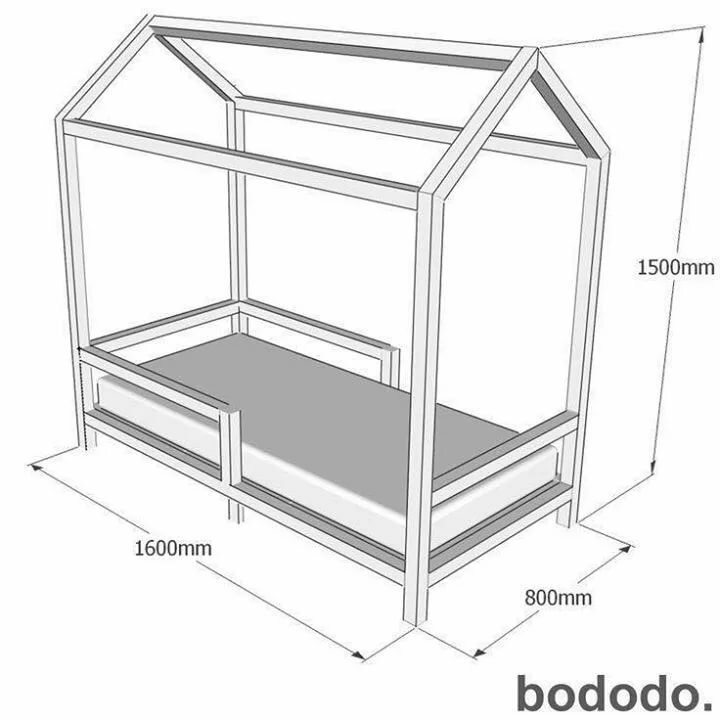 детская кровать домиком своими руками чертежи
