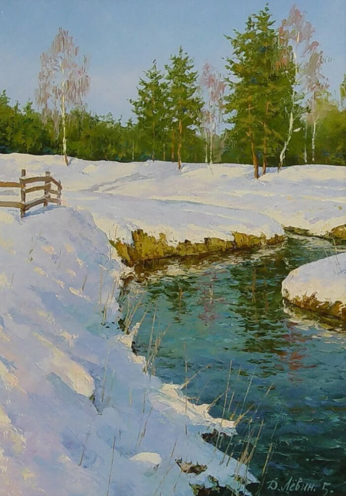 весна на картинах левина фото