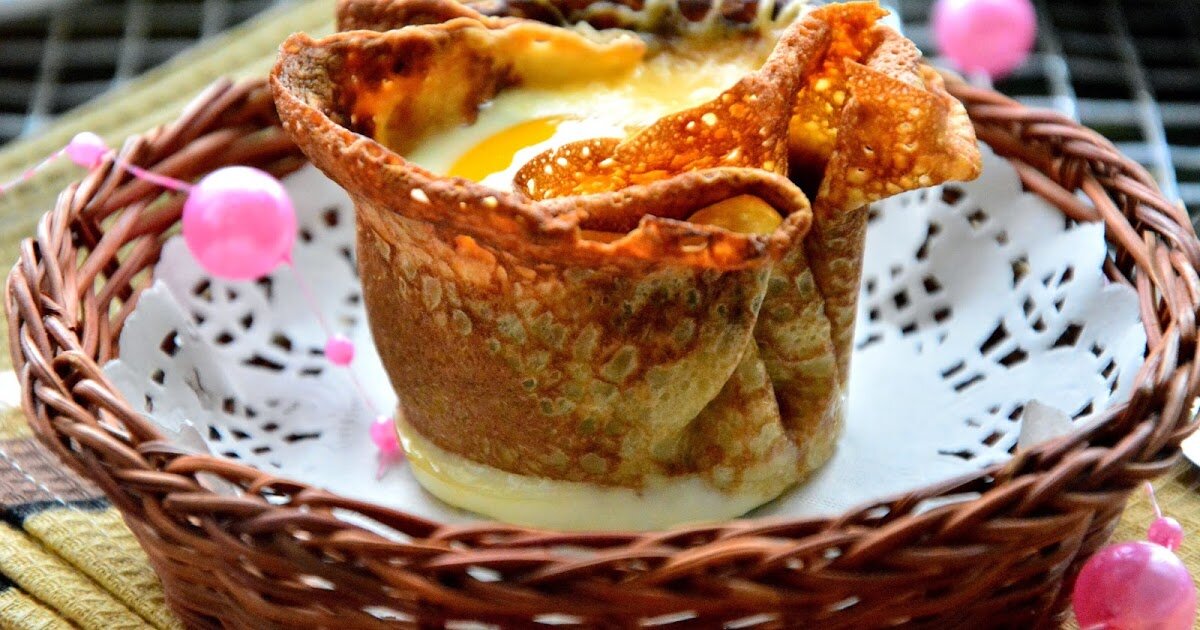 корзиночки из блинов фото