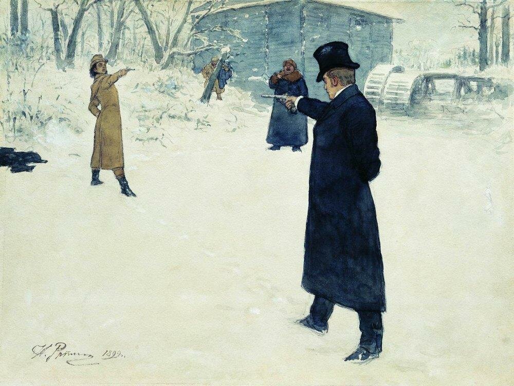 евгений онегин дуэль фото