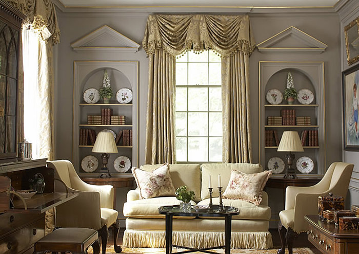 английский стиль в интерьере гостиная фото